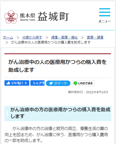 熊本がん患者アピアランスケア支援